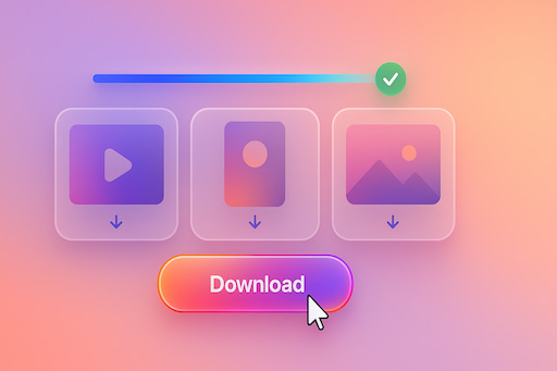 Step 3: Download backup copy - Screenshot showing download process